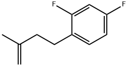 4-(2,4-DIFLUOROPHENYL)-2-METHYL-1-BUTENE Struktur