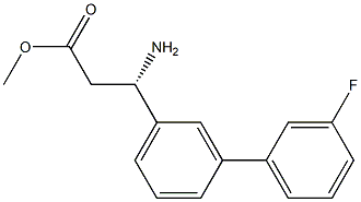 METHYL (3S)-3-AMINO-3-[3-(3-FLUOROPHENYL)PHENYL]PROPANOATE Struktur