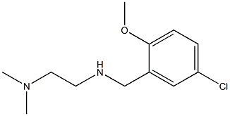 N'-(5-CHLORO-2-METHOXYBENZYL)-N,N-DIMETHYLETHANE-1,2-DIAMINE Struktur