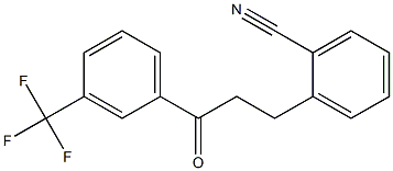 3-(2-CYANOPHENYL)-3'-TRIFLUOROMETHYLPROPIOPHENONE Struktur