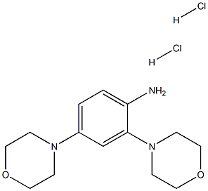 2,4-DIMORPHOLIN-4-YLANILINE DIHYDROCHLORIDE Struktur