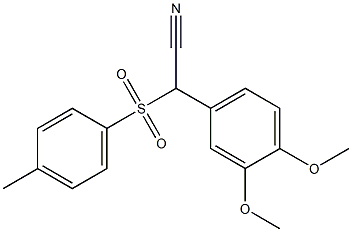 (3,4-DIMETHOXYPHENYL)[(4-METHYLPHENYL)SULFONYL]ACETONITRILE Struktur