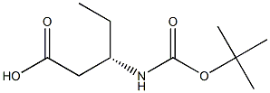 (3S)-N-T-BUTOXYCARBONYL-3-AMINOPENTANOIC ACID Struktur