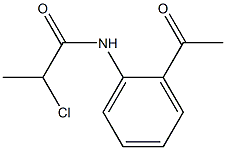 N-(2-ACETYLPHENYL)-2-CHLOROPROPANAMIDE Struktur