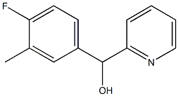 4-FLUORO-3-METHYLPHENYL-(2-PYRIDYL)METHANOL Struktur