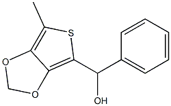 3,4-(METHYLENEDIOXY)PHENYL-(5-METHYL-2-THIENYL)METHANOL Struktur