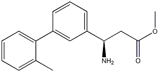 METHYL (3R)-3-AMINO-3-[3-(2-METHYLPHENYL)PHENYL]PROPANOATE Struktur