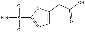 [5-(AMINOSULFONYL)THIEN-2-YL]ACETIC ACID Struktur