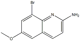 8-BROMO-6-METHOXYQUINOLIN-2-AMINE Struktur