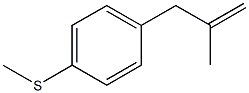 3-(4-METHYLTHIOPHENYL)-2-METHYL-1-PROPENE Struktur