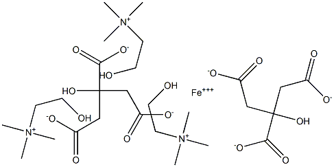 IRON TRICHOLINE CITRATE Struktur