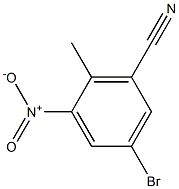 3-BROMO-6-METHYL-5-NITROBENZENENITRILE Struktur