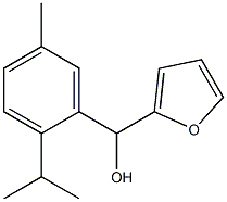 5-METHYL-2-FURYL-(2-ISOPROPYLPHENYL)METHANOL Struktur