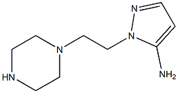 1-(2-PIPERAZIN-1-YLETHYL)-1H-PYRAZOL-5-AMINE Struktur