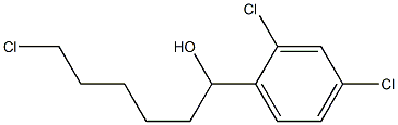 6-CHLORO-1-(2,4-DICHLOROPHENYL)-1-HEXANOL Struktur