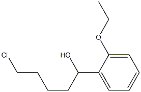 5-CHLORO-1-(2-ETHOXYPHENYL)-1-PENTANOL Struktur