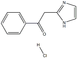 2-(1H-IMIDAZOL-2-YL)-1-PHENYLETHANONE HYDROCHLORIDE Struktur