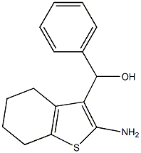 (2-AMINO-4,5,6,7-TETRAHYDRO-1-BENZOTHIEN-3-YL)(PHENYL)METHANOL Struktur