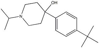 4-(4-TERT-BUTYLPHENYL)-4-HYDROXY-1-ISOPROPYLPIPERIDINE Struktur