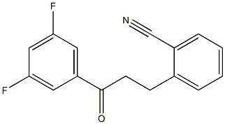 3-(2-CYANOPHENYL)-3',5'-DIFLUOROPROPIOPHENONE Struktur