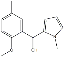 2-METHOXY-5-METHYLPHENYL-(1-METHYL-2-PYRROLYL)METHANOL Struktur