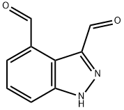 1H-INDAZOLE-3,4-DICARBOXALDEHYDE Struktur