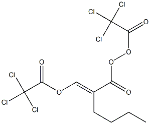 1,3-BIS(TRICHLOROACETOXY) PROPYL METHACRYLATE Struktur