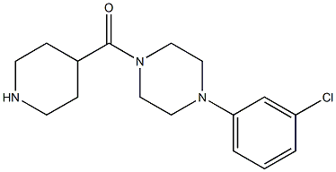 [4-(3-CHLORO-PHENYL)-PIPERAZIN-1-YL]-PIPERIDIN-4-YL-METHANONE Struktur