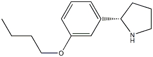 1-((2S)PYRROLIDIN-2-YL)-3-BUTOXYBENZENE Struktur