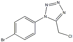 1-(4-BROMOPHENYL)-5-(CHLOROMETHYL)-1H-TETRAZOLE Struktur