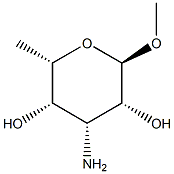 METHYL 3-AMINO-3,6-DIDEOXY-ALPHA-L-TALOSIDE Struktur