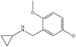 N-(5-CHLORO-2-METHOXYBENZYL)CYCLOPROPANAMINE Struktur