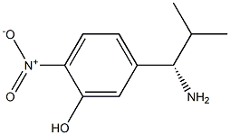 5-((1S)-1-AMINO-2-METHYLPROPYL)-2-NITROPHENOL Struktur