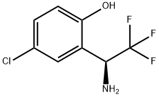 2-((1S)-1-AMINO-2,2,2-TRIFLUOROETHYL)-4-CHLOROPHENOL Struktur