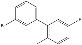 3-BROMO-3'-FLUORO-6'-METHYLBIPHENYL Struktur