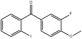 3-FLUORO-2'-IODO-4-METHOXYBENZOPHENONE Struktur