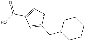 2-PIPERIDIN-1-YLMETHYL-THIAZOLE-4-CARBOXYLIC ACID Struktur