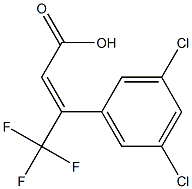 3-(E)-(3,5-DICHLOROPHENYL)-4,4,4-TRIFLUOROCROTONIC ACID Struktur