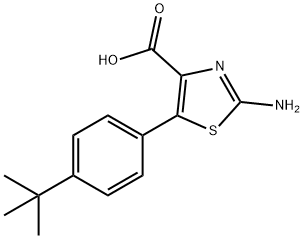 2-AMINO-5-[4-(TERT-BUTYL)PHENYL]-1,3-THIAZOLE-4-CARBOXYLIC ACID Struktur