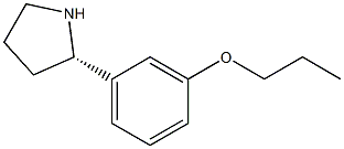 1-((2S)PYRROLIDIN-2-YL)-3-PROPOXYBENZENE Struktur