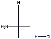 2-AMINO-2-METHYL-PROPIONITRILE HYDROCHLORIDE Struktur