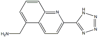 1-[2-(1H-TETRAZOL-5-YL)QUINOLIN-5-YL]METHANAMINE Struktur