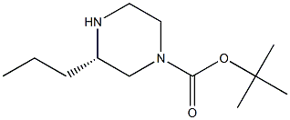 (S)-3-PROPYL-PIPERAZINE-1-CARBOXYLIC ACID TERT-BUTYL ESTER Struktur