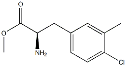 METHYL (2R)-2-AMINO-3-(4-CHLORO-3-METHYLPHENYL)PROPANOATE Struktur