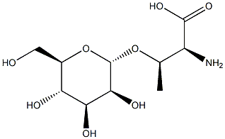 O-ALPHA-D-MANNOPYRANOSYL-L-THREONINE Struktur