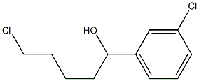 5-CHLORO-1-(3-CHLOROPHENYL)-1-PENTANOL Struktur