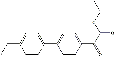 ETHYL 4-(4-ETHYLPHENYL)BENZOYLFORMATE Struktur