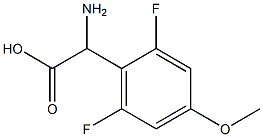 AMINO-(2,6-DIFLUORO-4-METHOXY-PHENYL)-ACETIC ACID Struktur