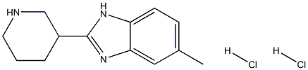 5-METHYL-2-PIPERIDIN-3-YL-1H-BENZOIMIDAZOLE DIHYDROCHLORIDE Struktur