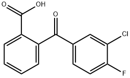 2-(3-CHLORO-4-FLUOROBENZOYL)BENZOIC ACID Struktur